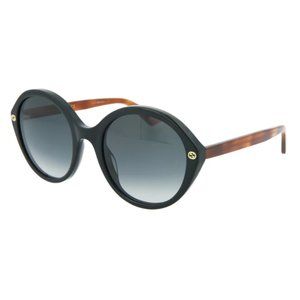 Gucci Round Havana 55mm Sunglasses